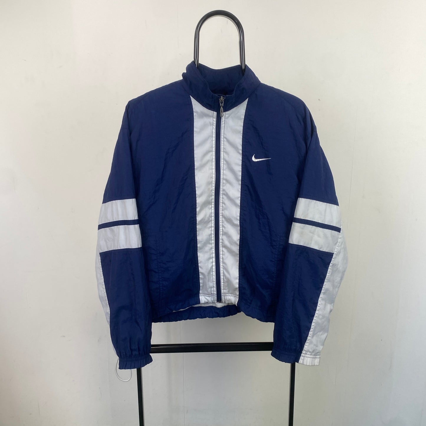 90s Nike Windbreaker Jacket Blue Medium