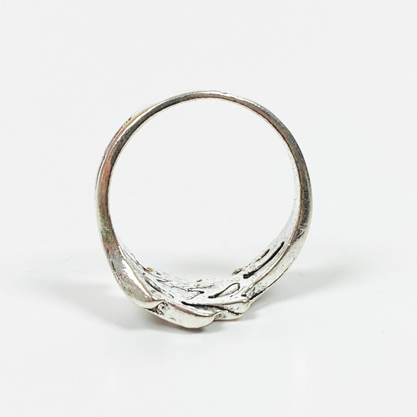 Vintage Retro Adjustable Thistle Ring Silver