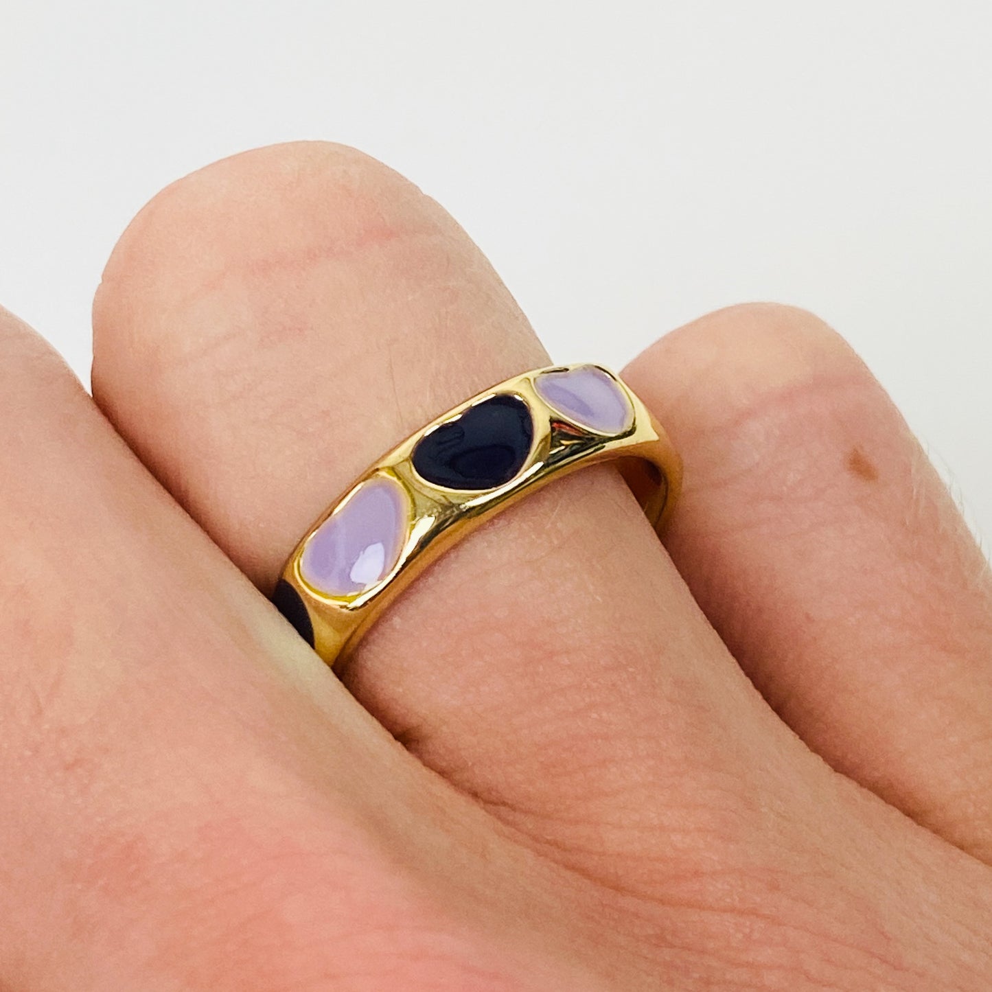 Retro Vintage Heart Ring Gold