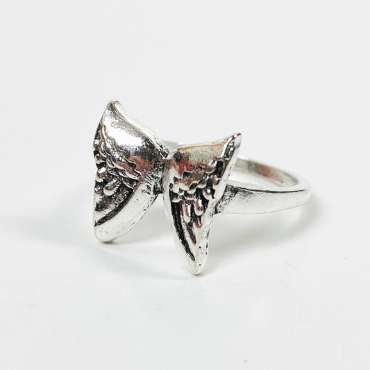 Retro Vintage Butterfly Ring Silver