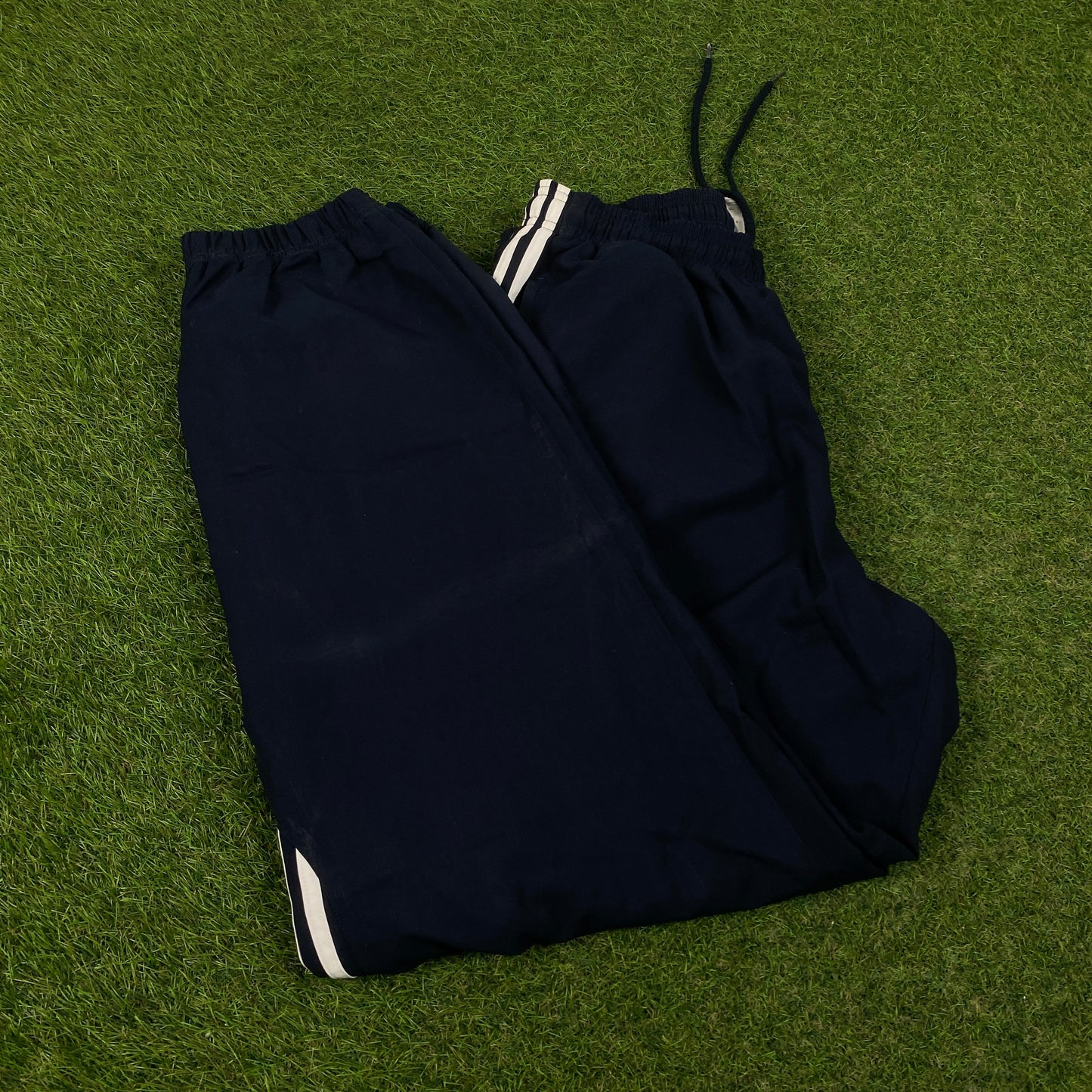 00s Adidas Piping Joggers Blue Medium
