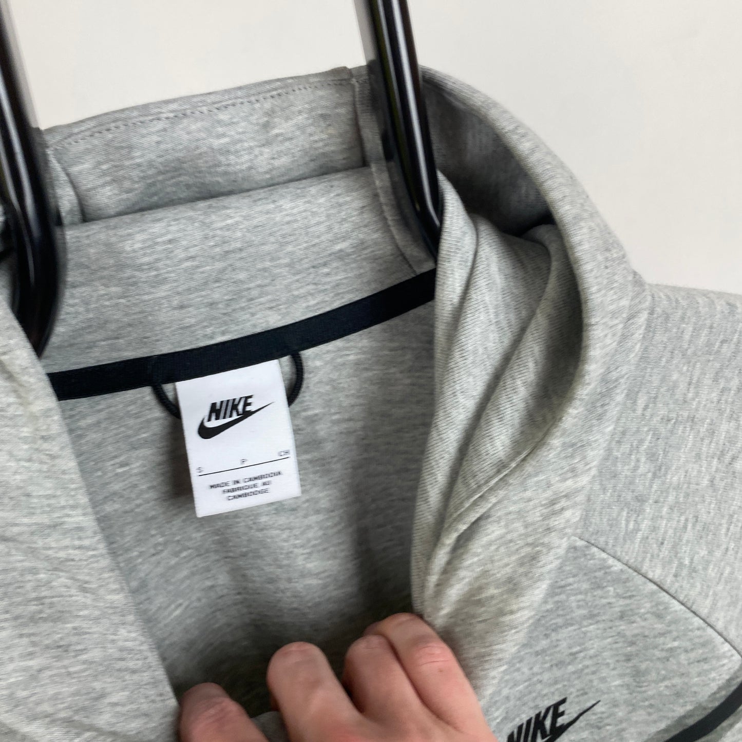 00s Nike Tech Fleece Hoodie Grey Small