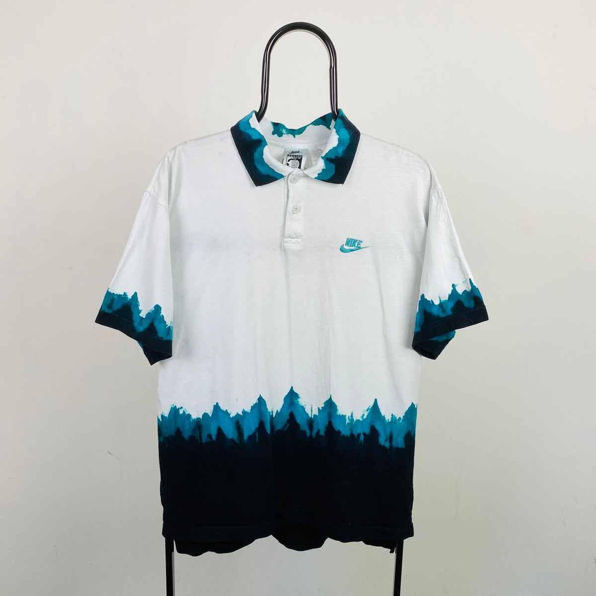 90s Nike Challenge Court Polo Shirt T-Shirt White Medium – Clout