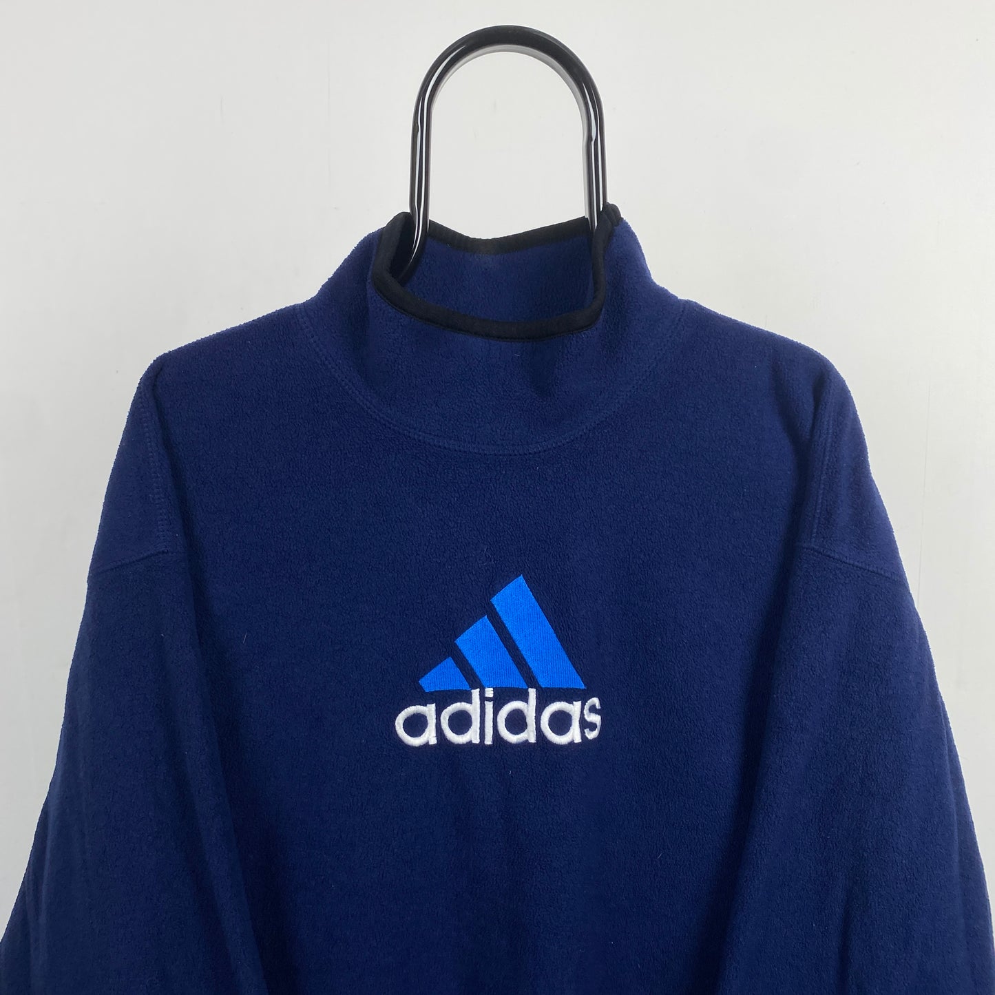 90s Adidas Fleece Sweatshirt Blue XL