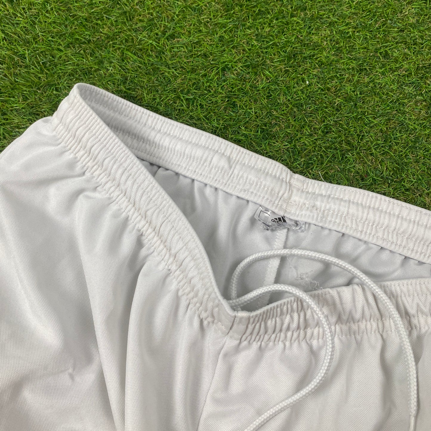 00s Adidas Football Shorts White Large