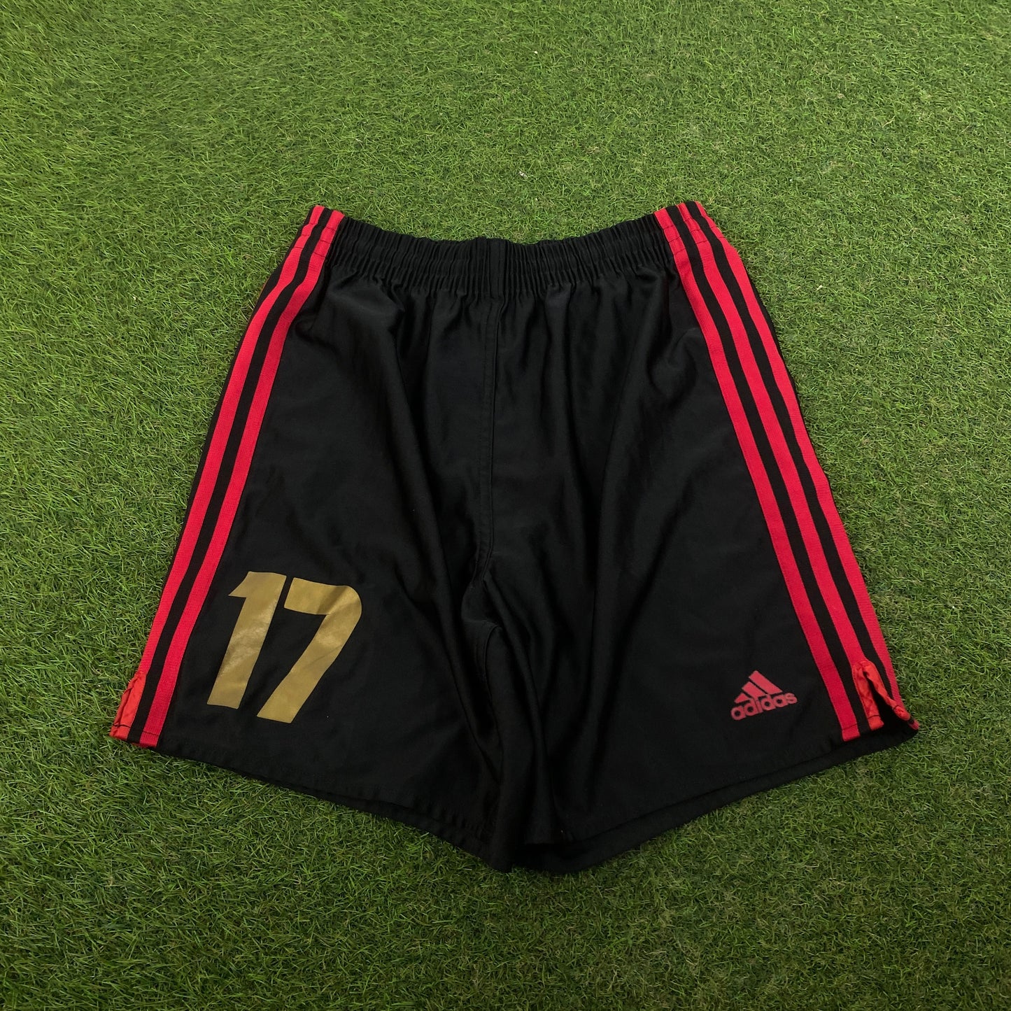 90s Adidas Football Shorts Black Small