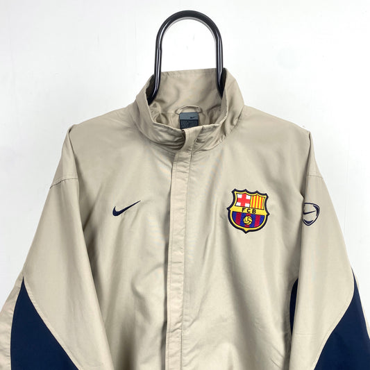 90s Nike Barcelona Windbreaker Jacket Brown Medium