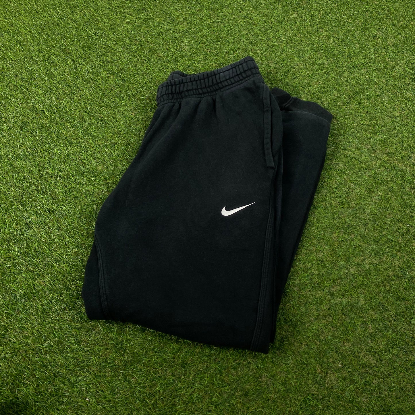 00s Nike Cotton Joggers Black Large