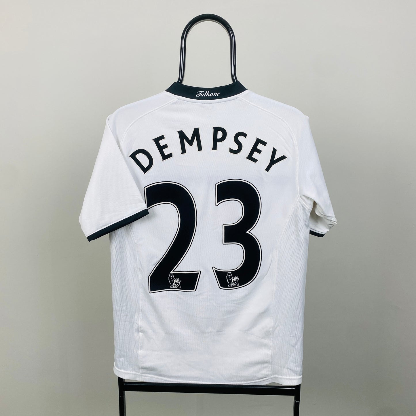 00s Nike Fulham Dempsey Football Shirt T-Shirt White Small