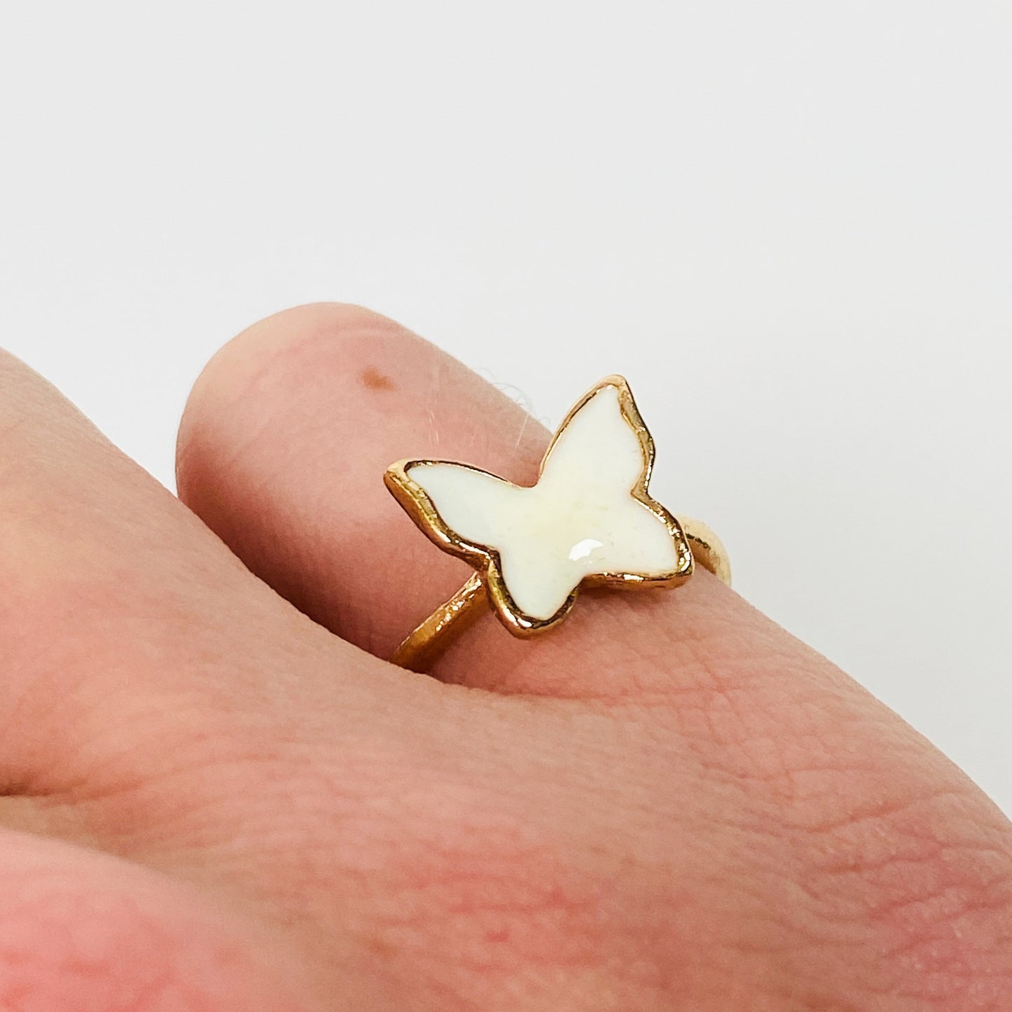 Retro Vintage Butterfly Ring Gold