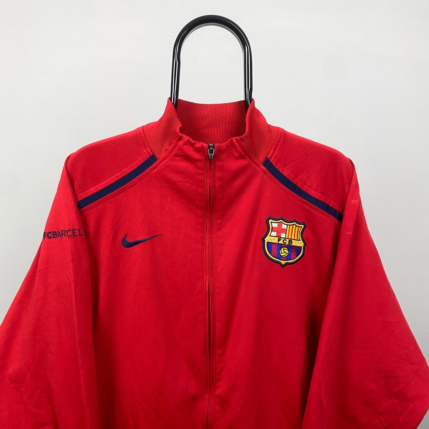 00s Nike Barcelona Windbreaker Jacket Red XL