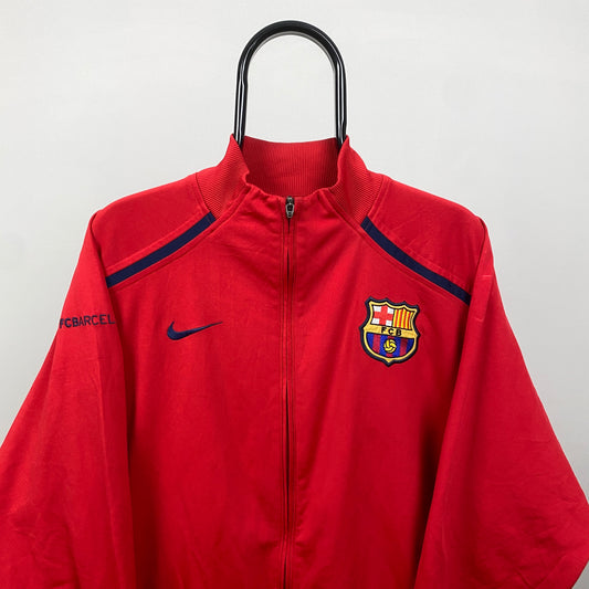 00s Nike Barcelona Windbreaker Jacket Red XL