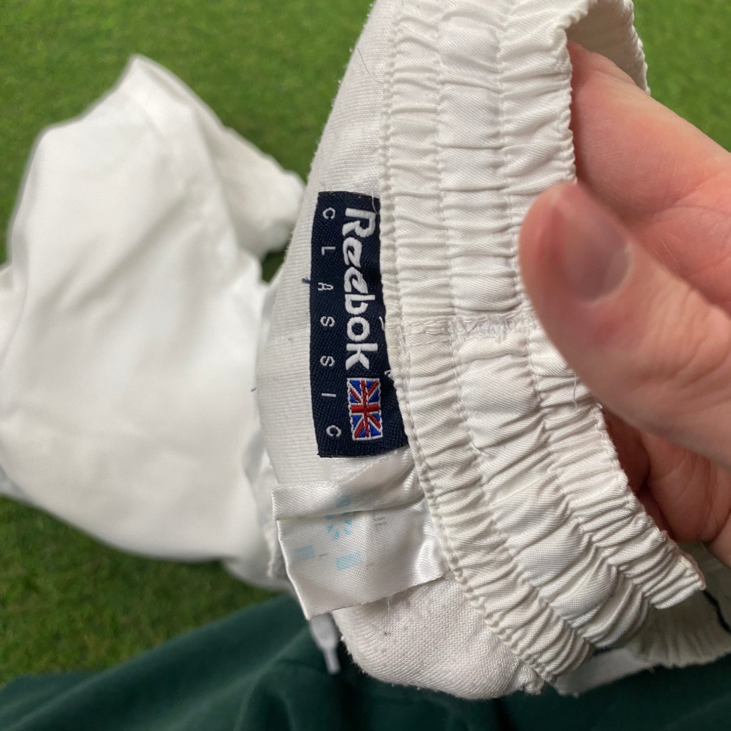 Retro Reebok Piping Joggers White XS