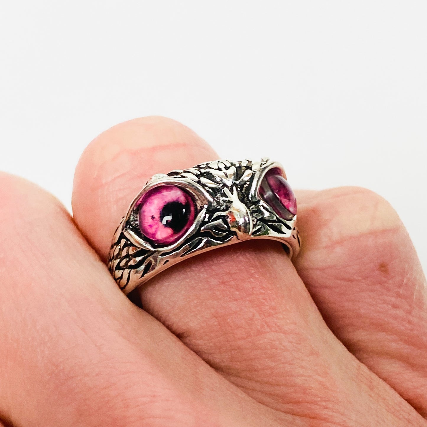 Retro Adjustable Bird Ring Silver