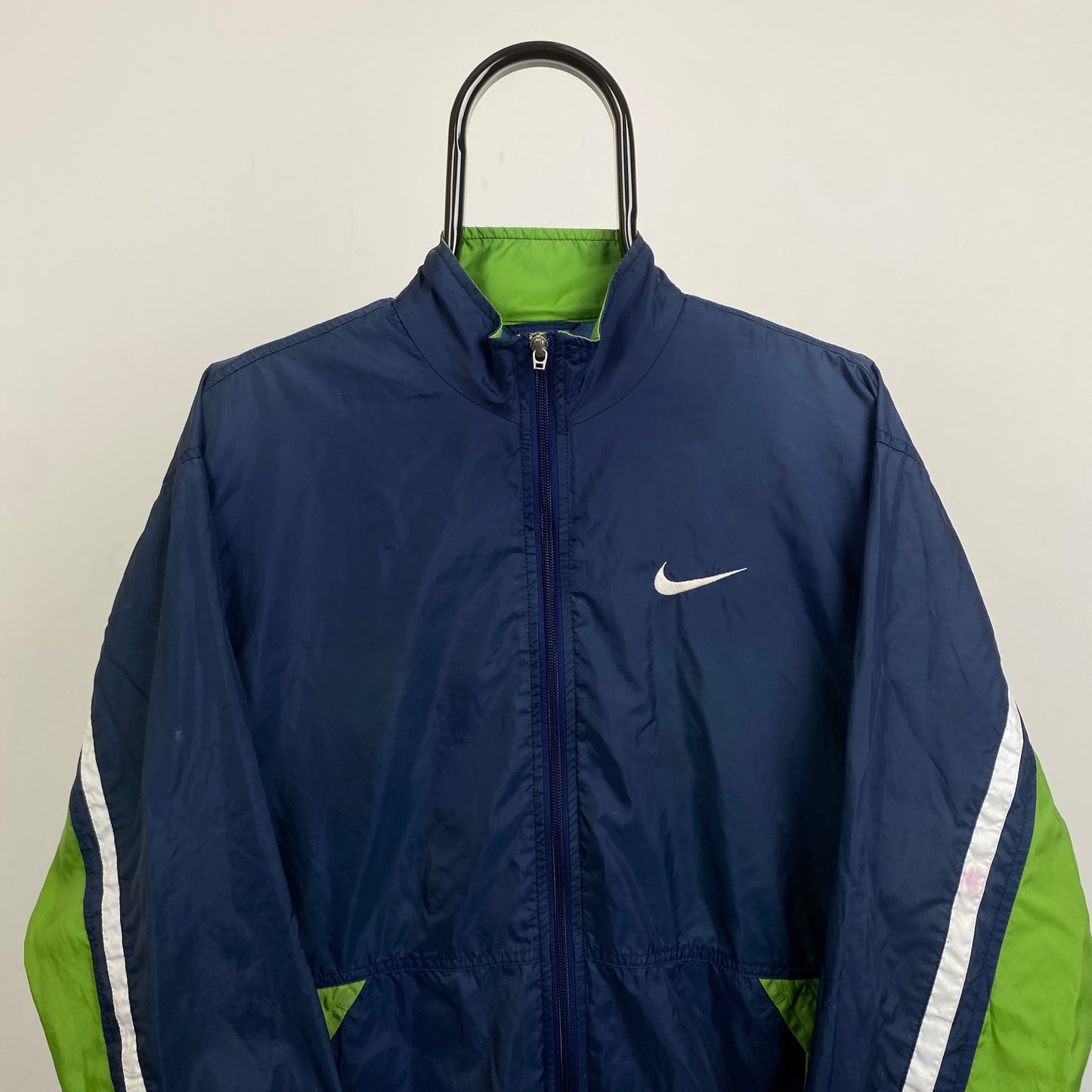 90s Nike Windbreaker Jacket Blue Small