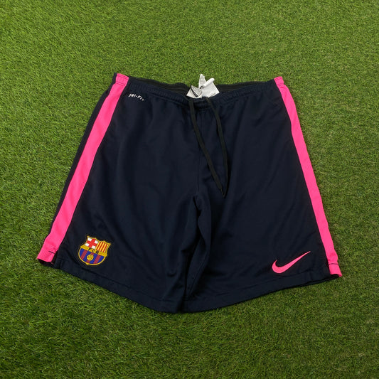 00s Nike Barcelona Football Shorts Black Medium
