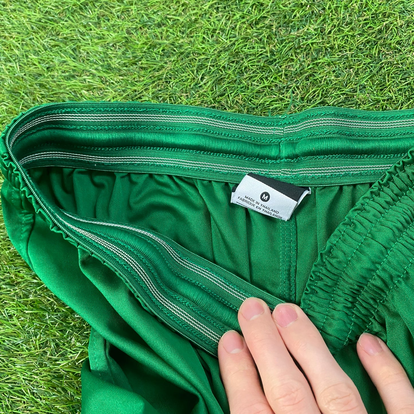 00s Nike Football Shorts Green Medium