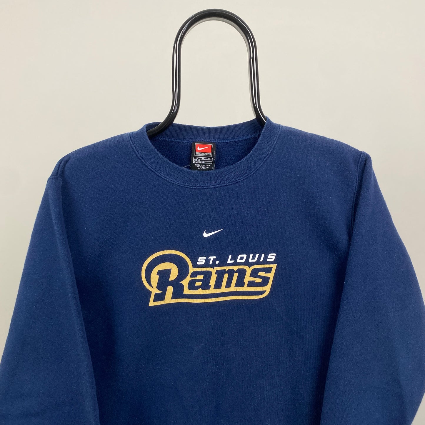 90s Nike St Louis Rams Sweatshirt Blue XS