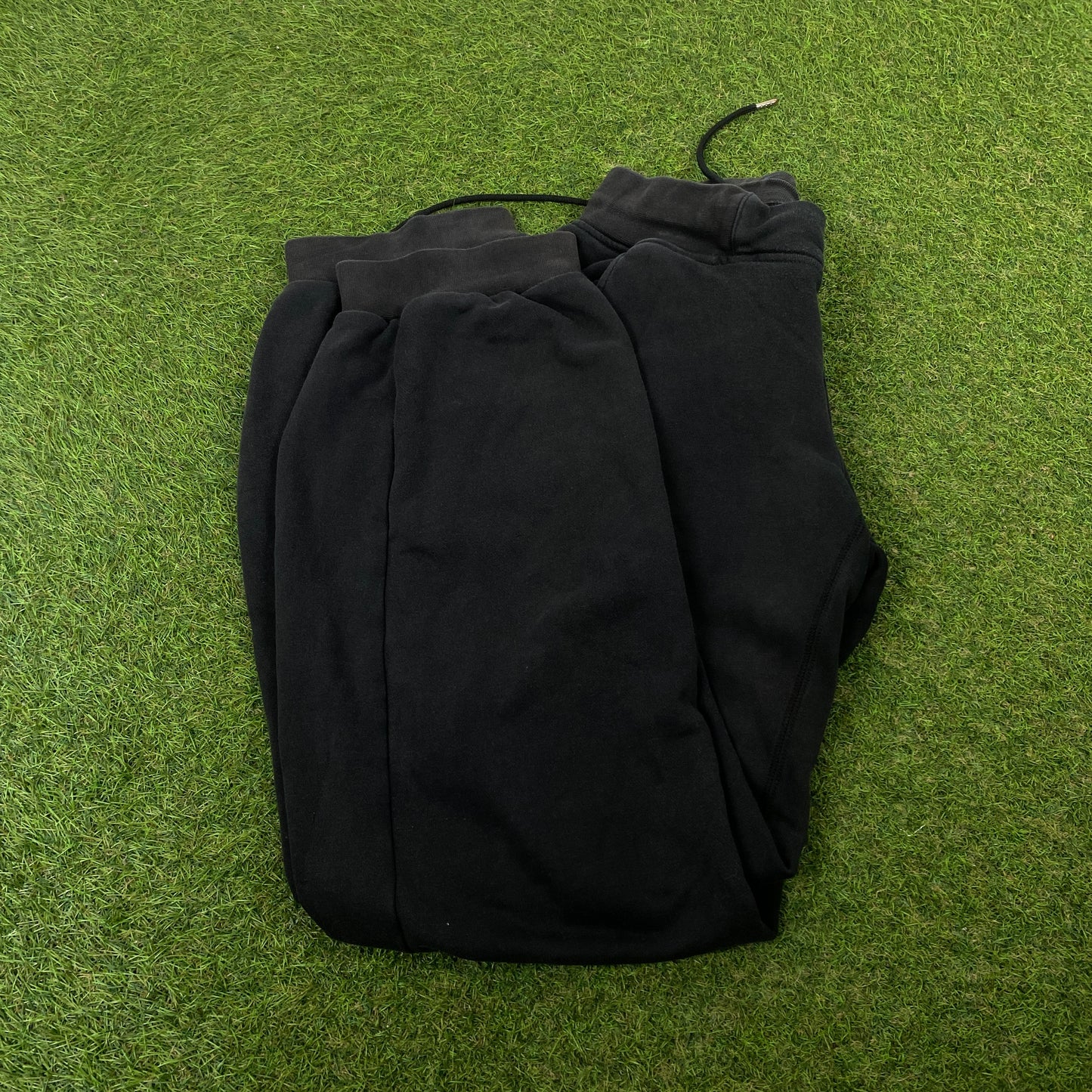 00s Nike Wide Leg Cotton Joggers Black Small