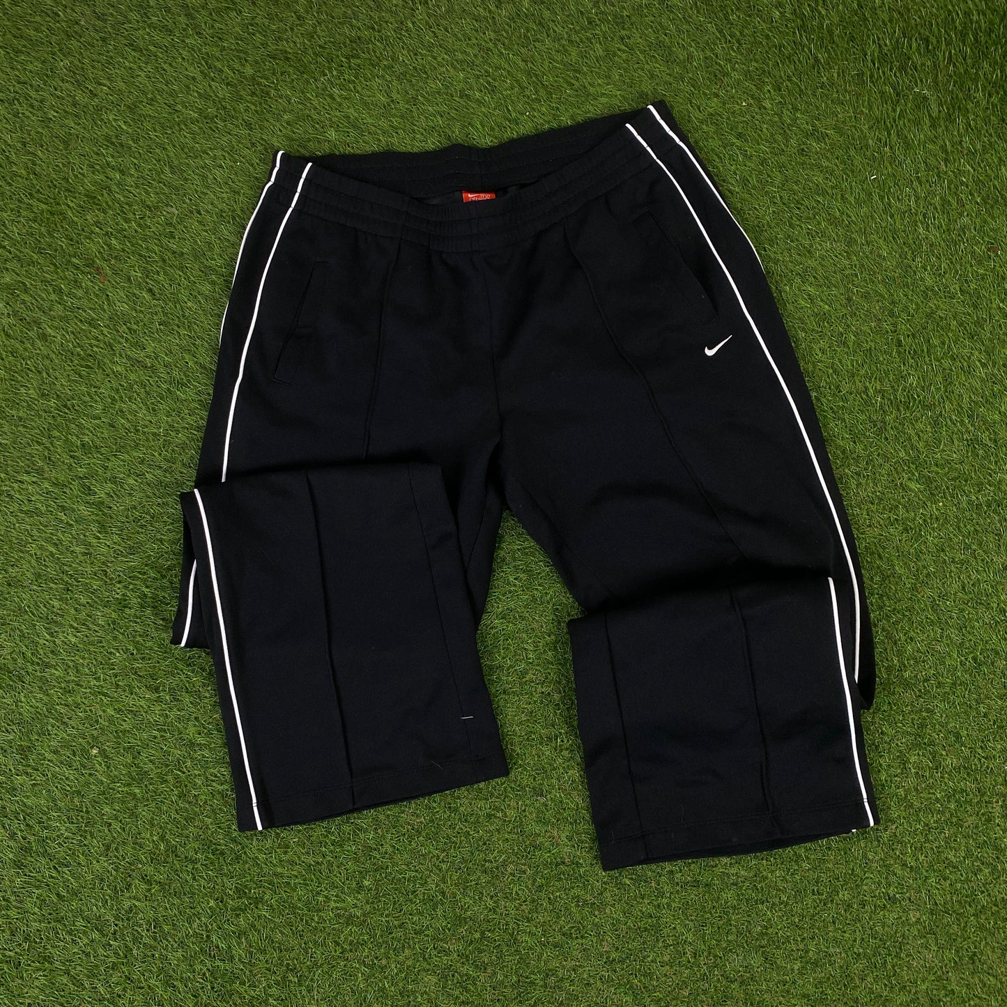 00s Nike Piping Tracksuit Jacket + Joggers Set Brown Large