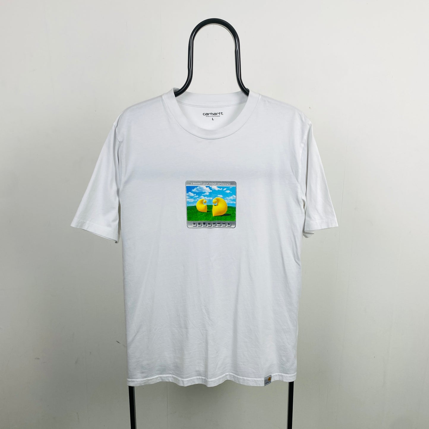 Retro Carhartt T-Shirt White Large