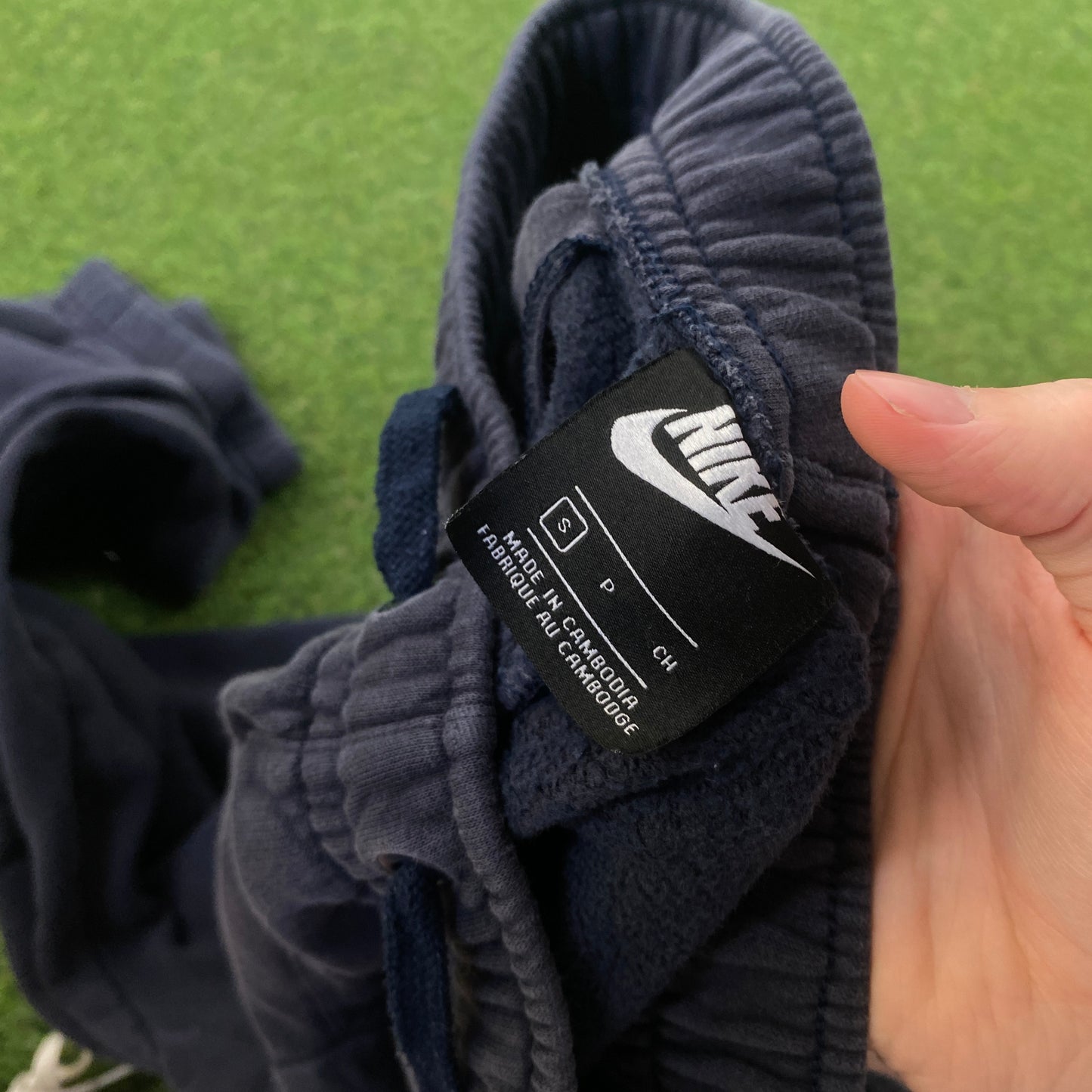 00s Nike Wide Leg Cotton Joggers Blue Small