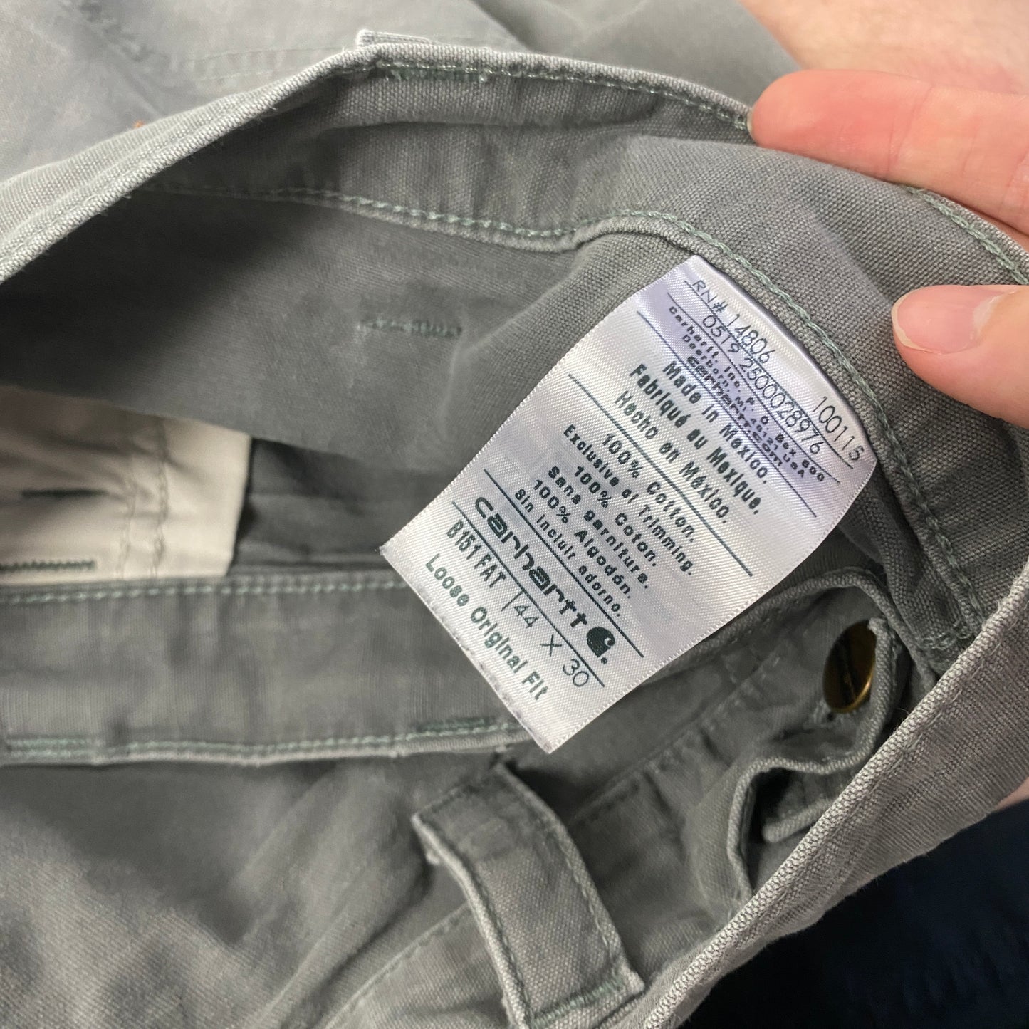 00s Carhartt Cargo Trousers Joggers Green XXL