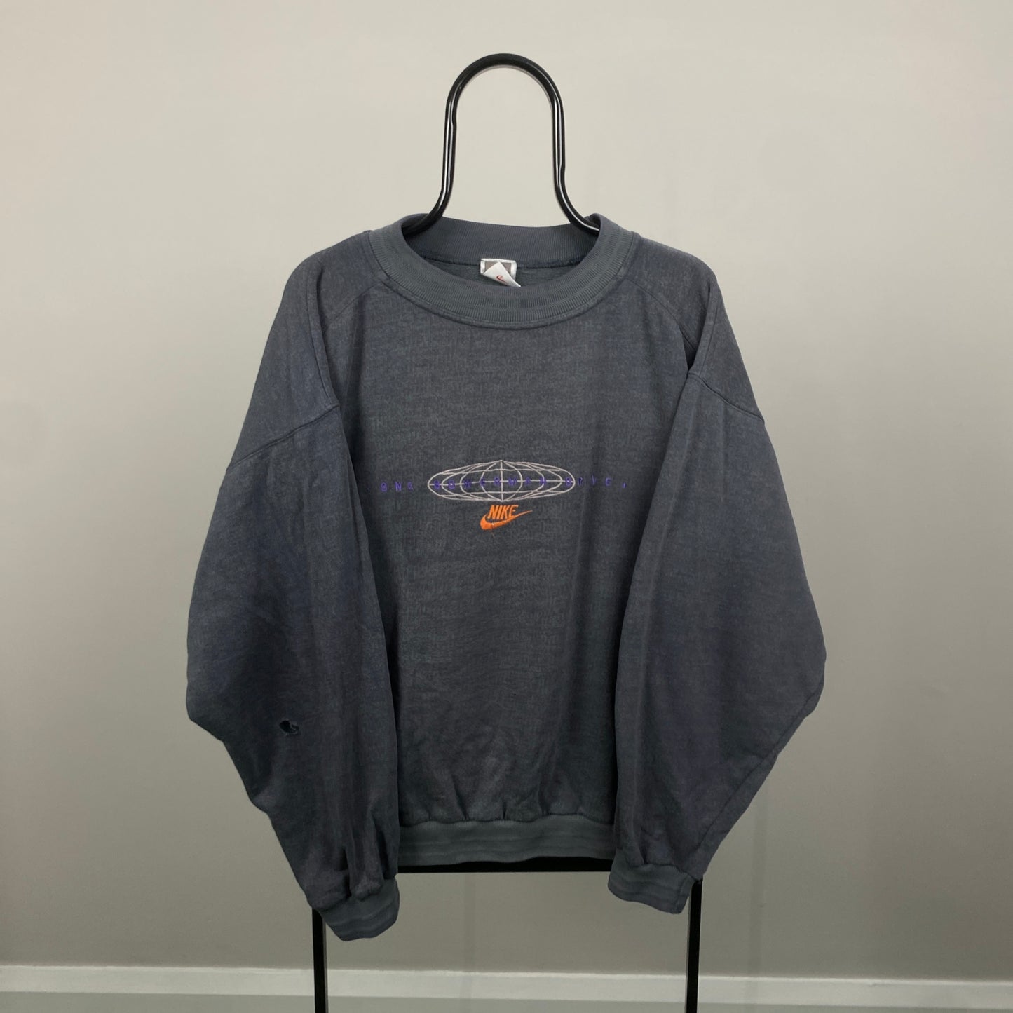 90s Nike Sweatshirt Grey Large
