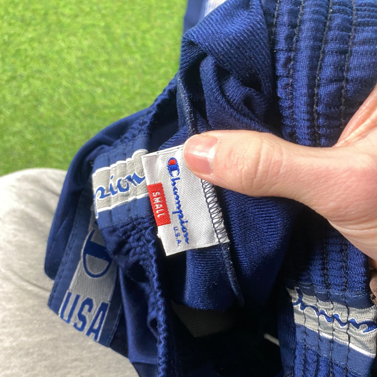 00s Champion Piping Joggers Blue Small