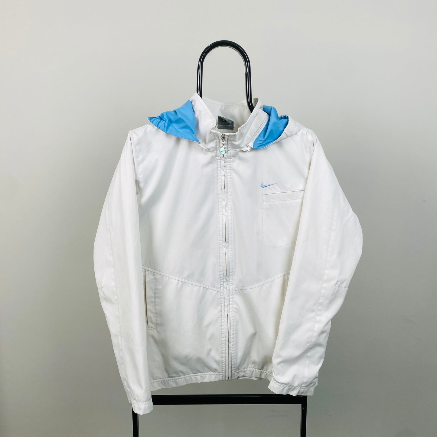 00s Nike Windbreaker Jacket White Small