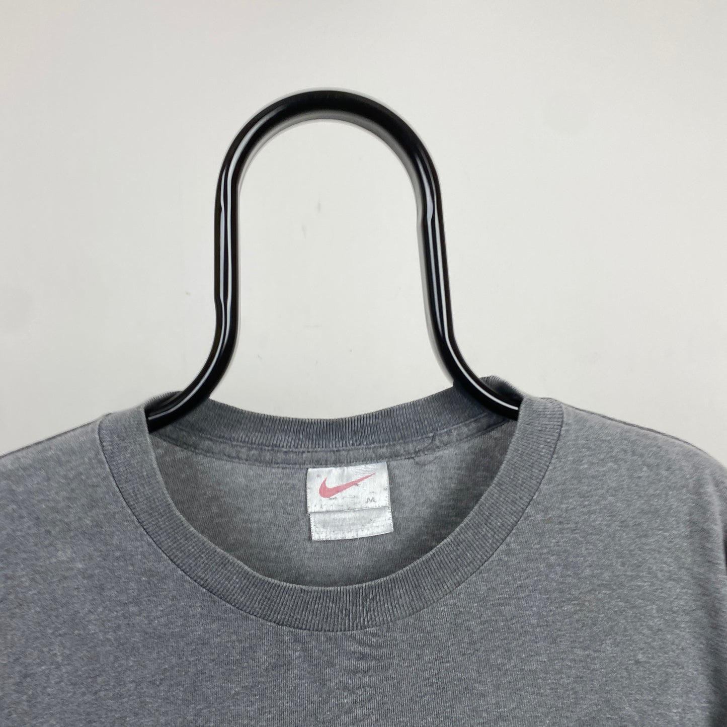 90s Nike Long Sleeve T-Shirt Grey Medium