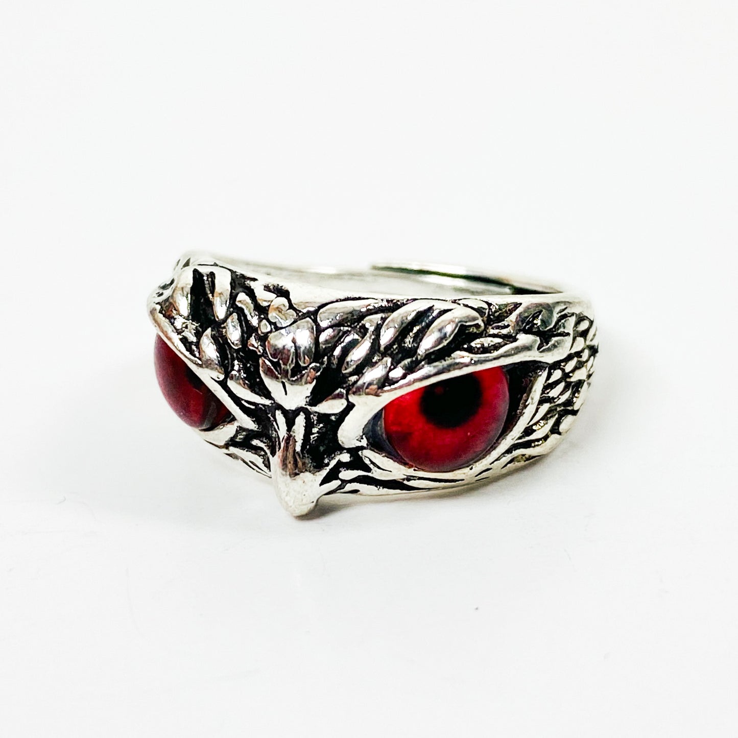 Retro Adjustable Bird Ring Silver