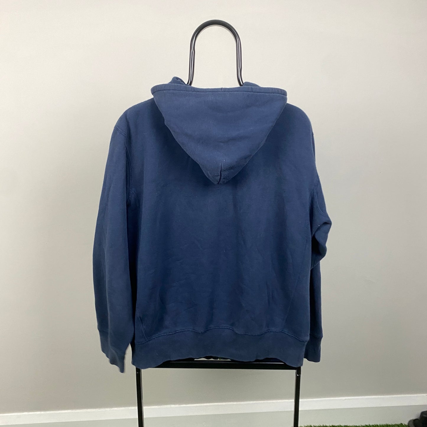 00s Nike Heavyweight Zip Hoodie Blue Large