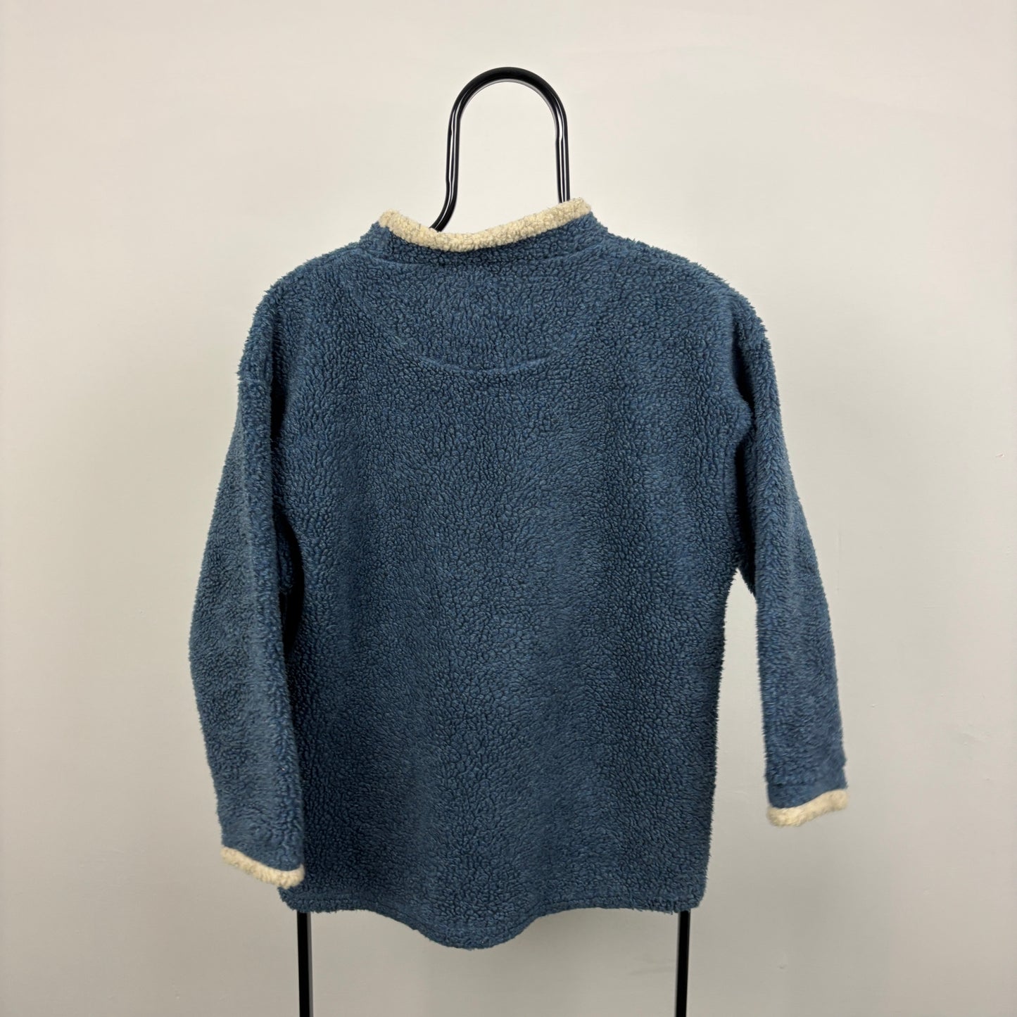 90s Countrywear Sheep Fleece Sweatshirt Blue Small