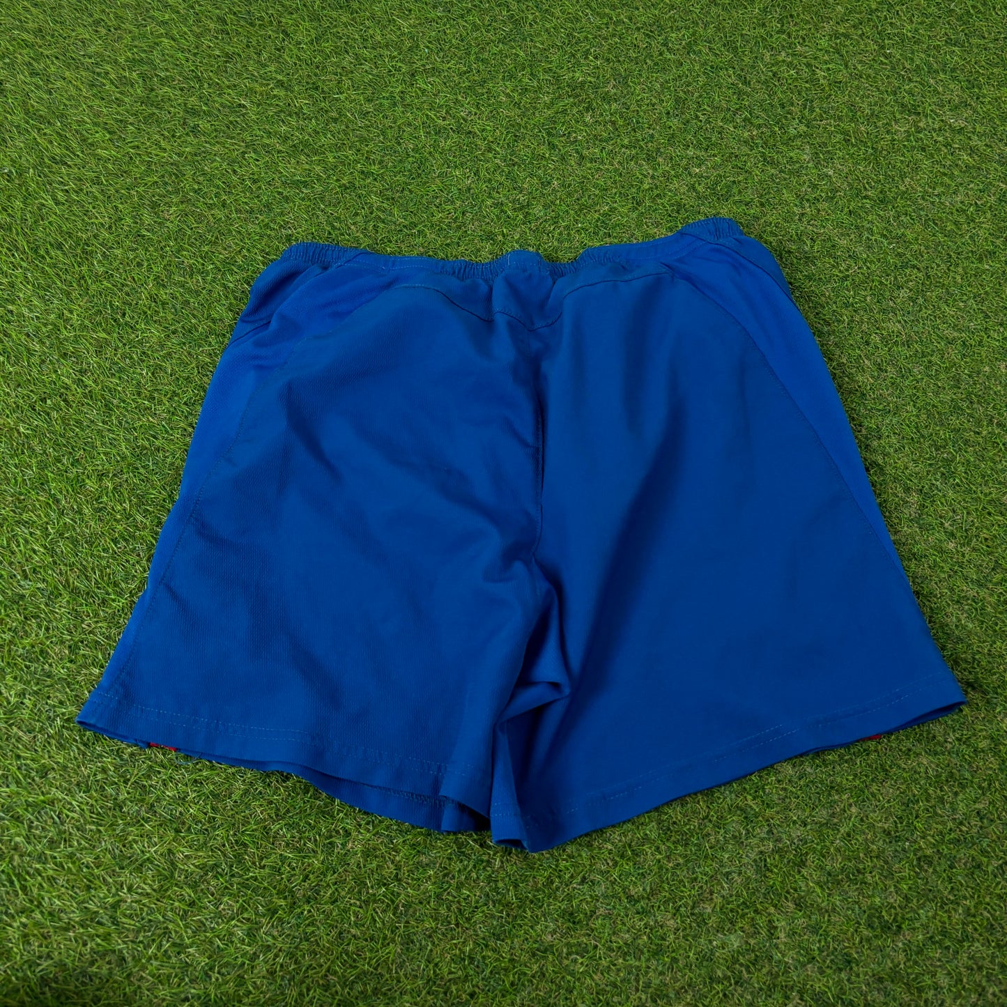90s Nike Barcelona Football Shorts Blue Small