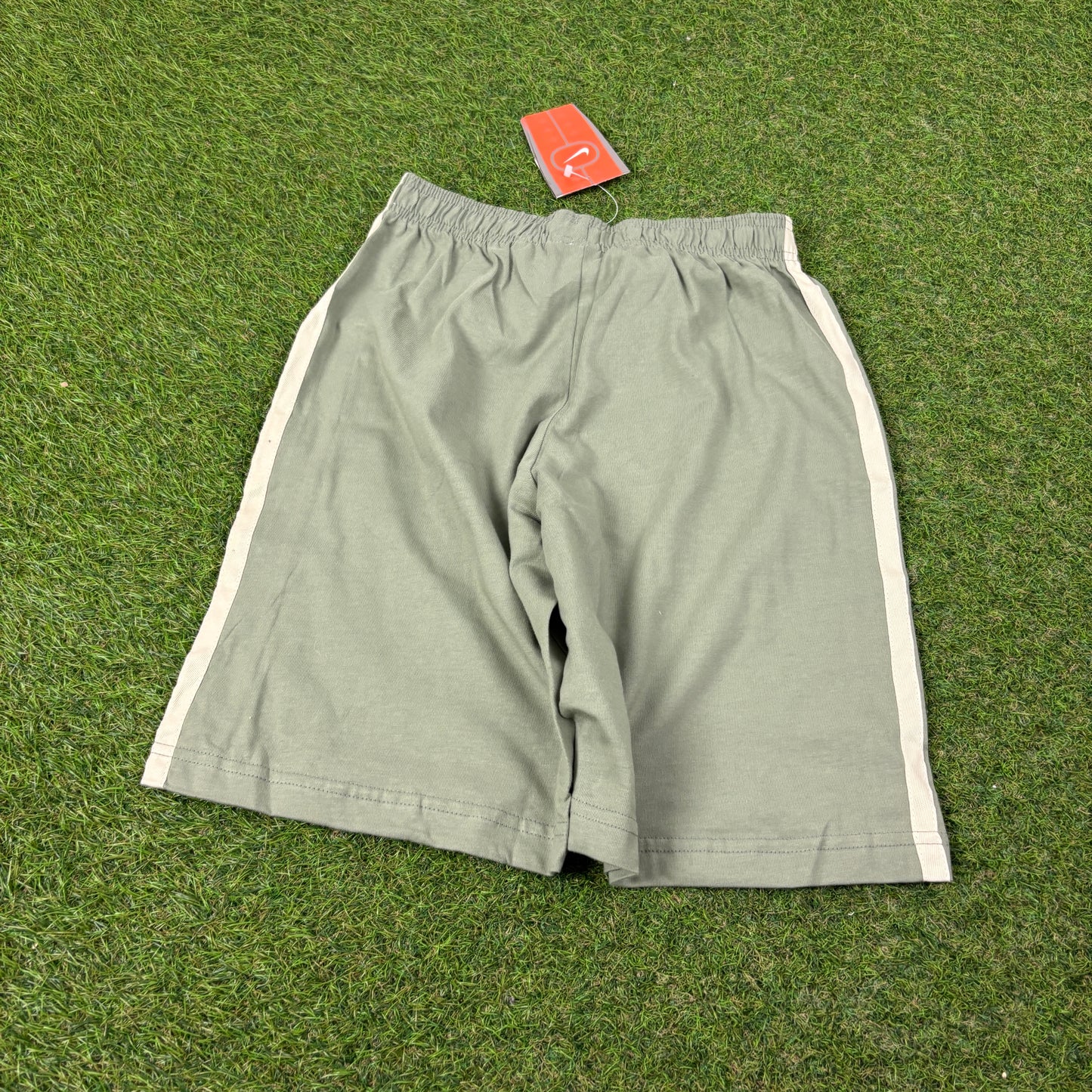 00s Nike Piping Cotton Shorts Green XS