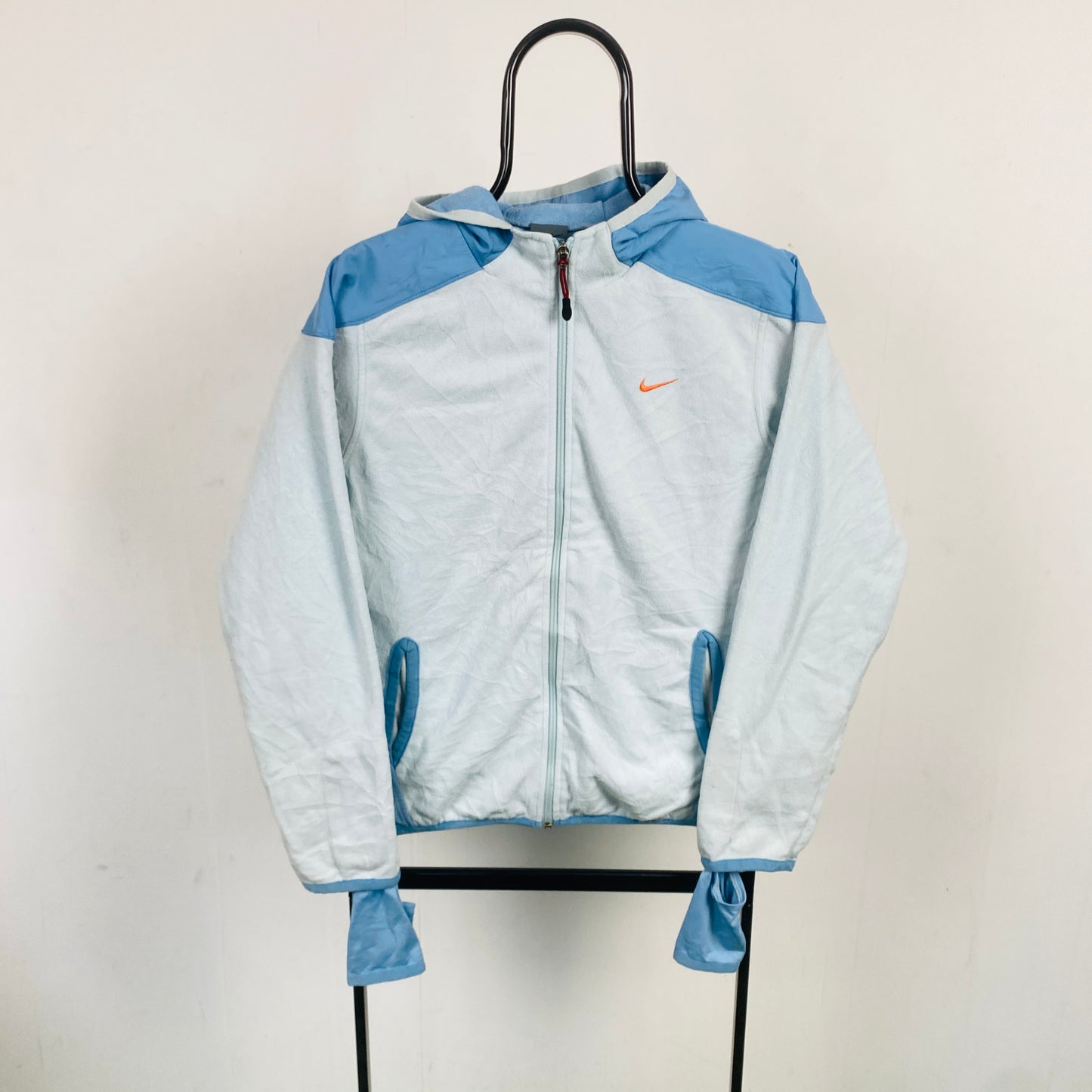00s Nike Fleece Zip Hoodie Baby Blue Small