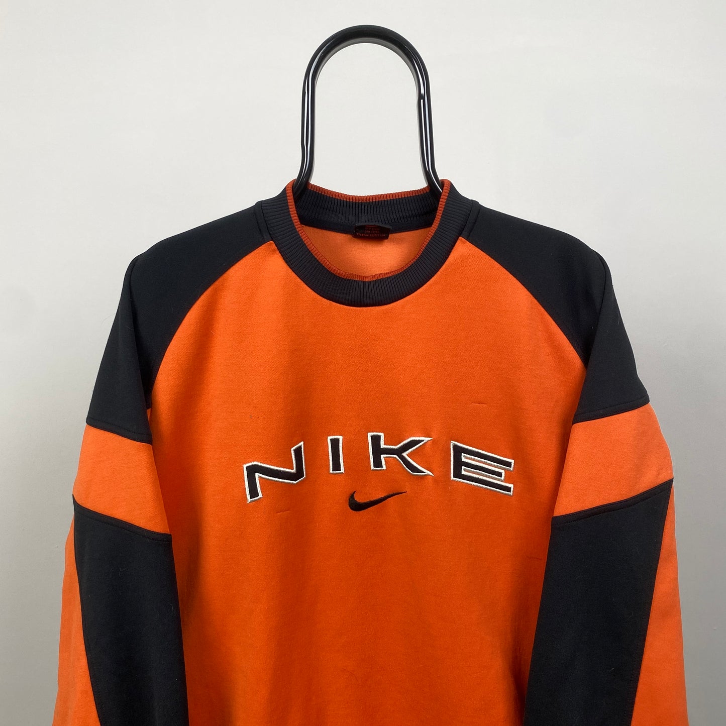 90s Nike Sweatshirt Orange Medium