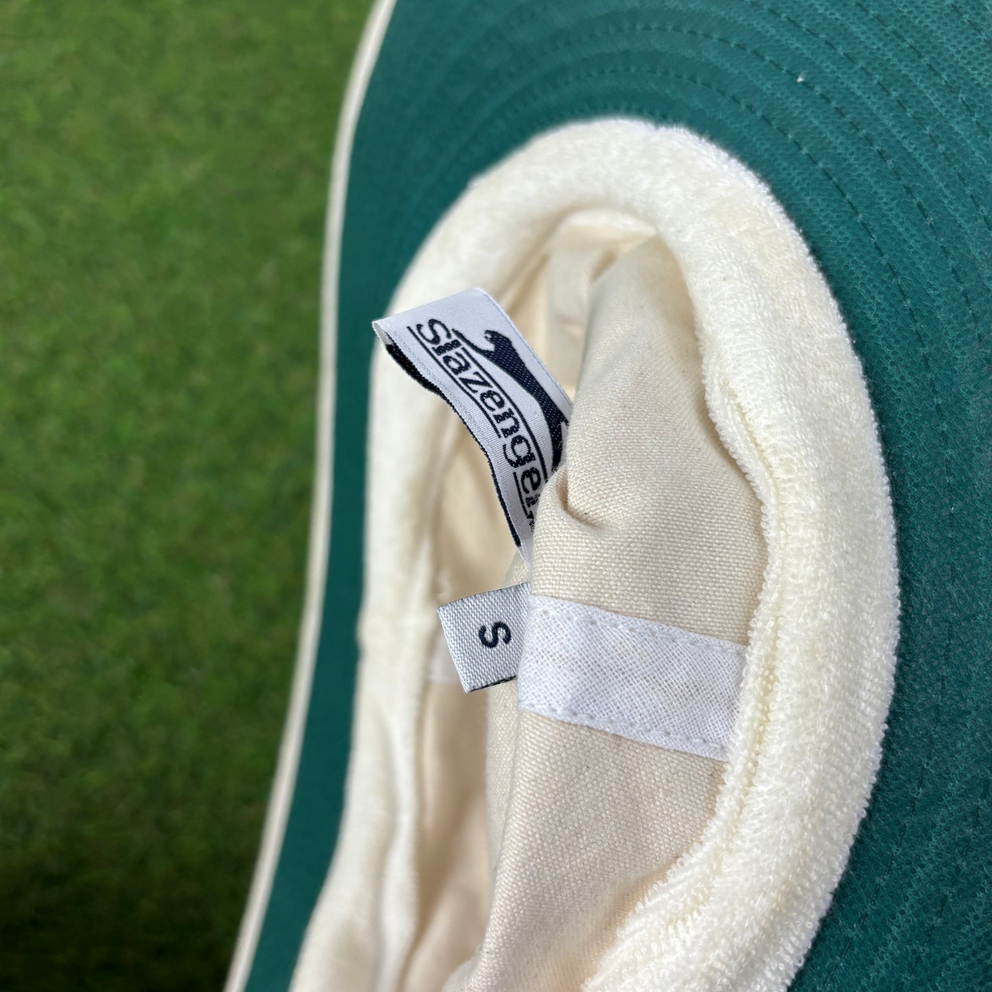 90s Slazenger Cricket Hat Cream White