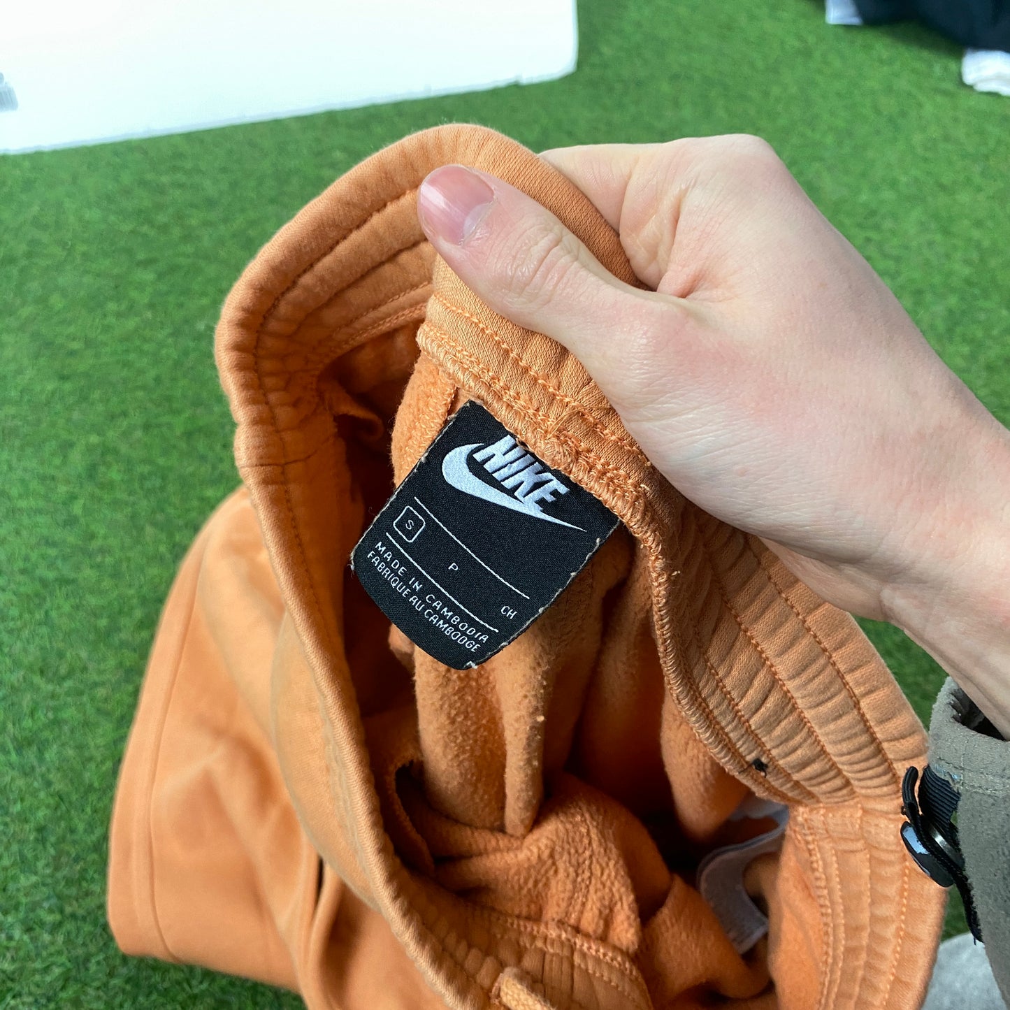 00s Nike Cotton Joggers Orange Small
