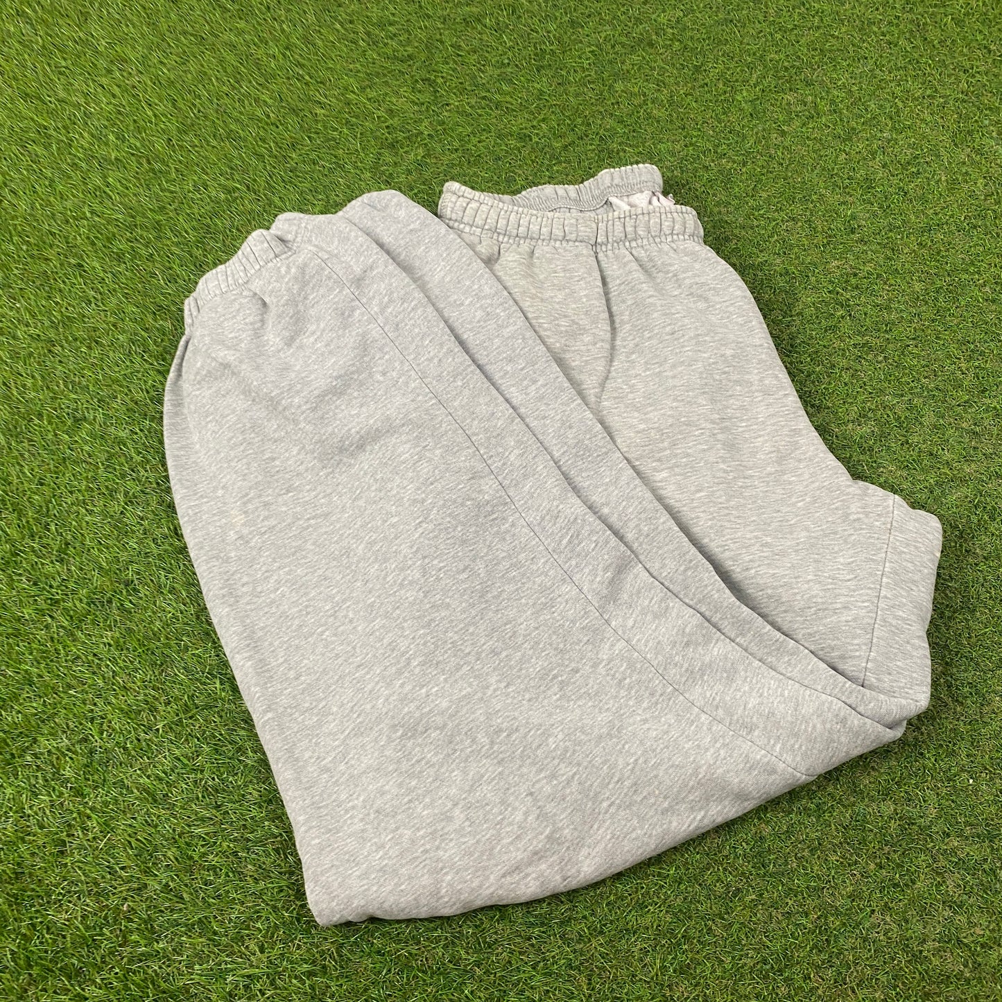 00s Nike Wide Leg Cotton Joggers Grey Large
