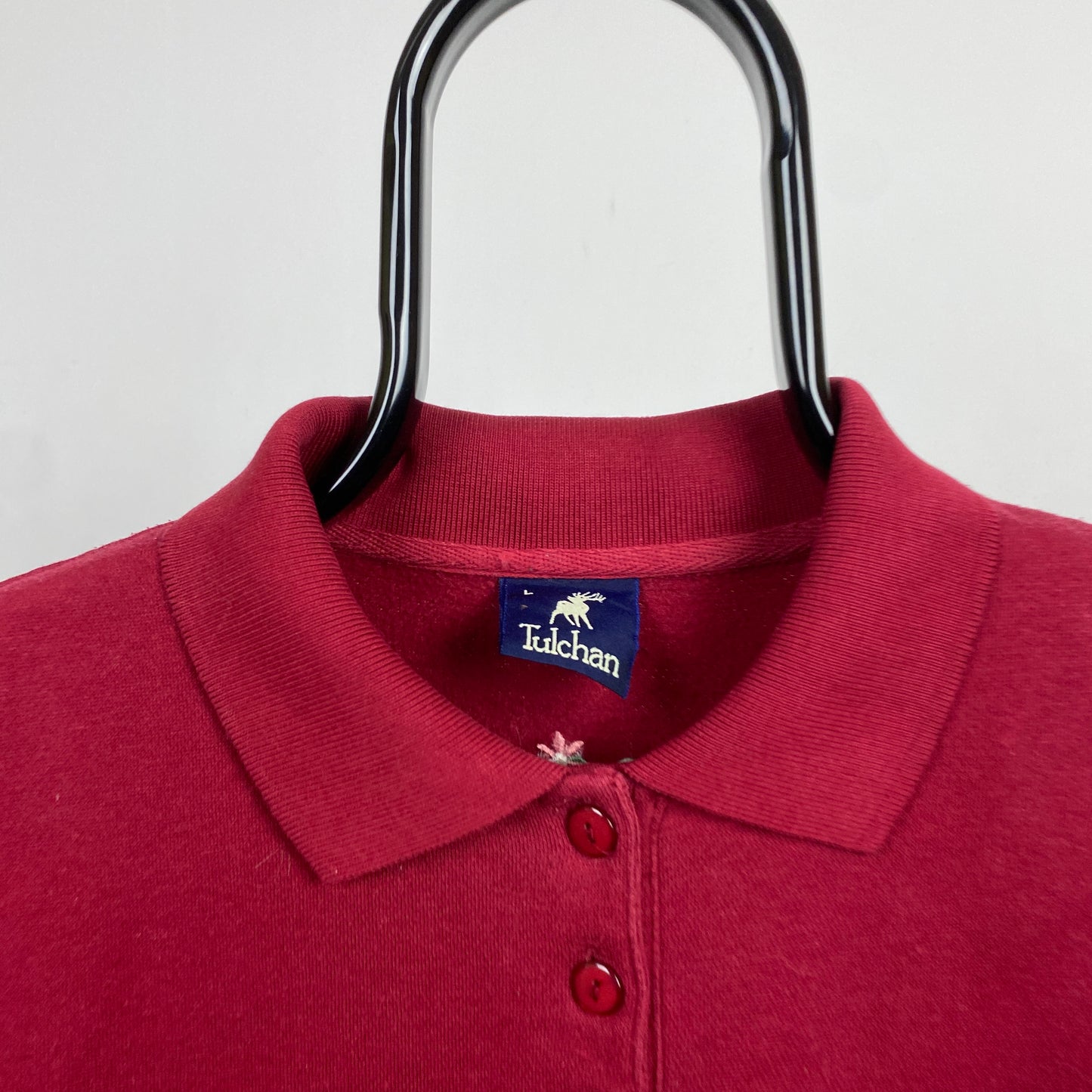 Retro Tulchan Cat Sweatshirt Red Large