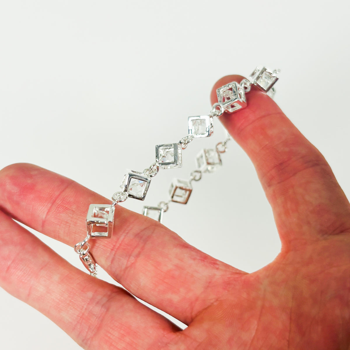 Vintage Box Bracelet .925 Silver