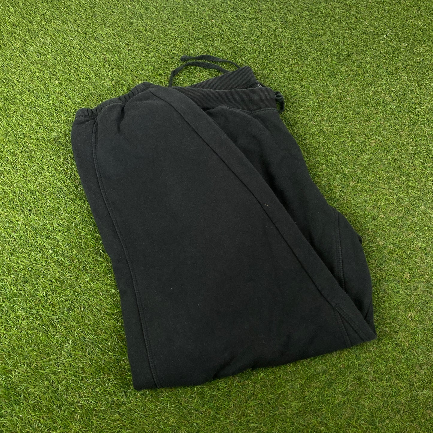00s Nike Wide Leg Cotton Joggers Black Large