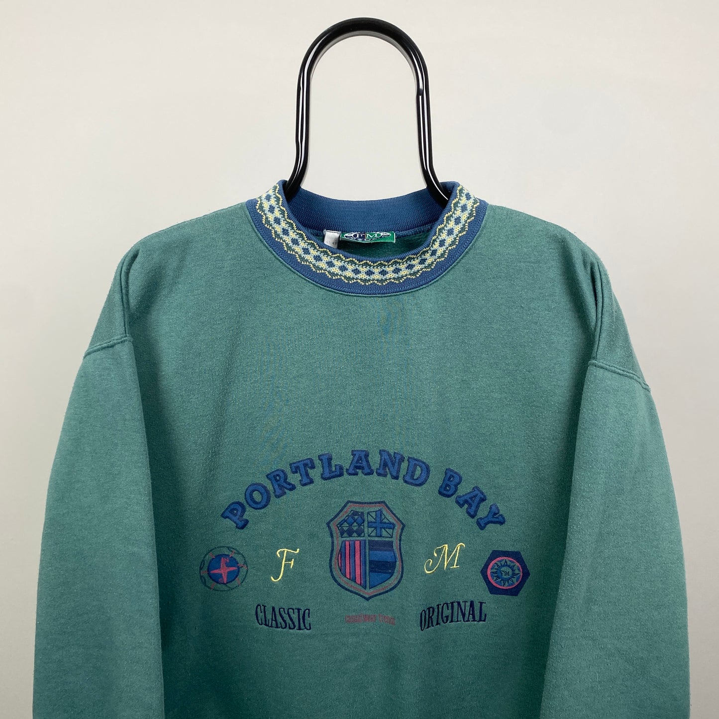 90s Portland Bay Sweatshirt Green Large