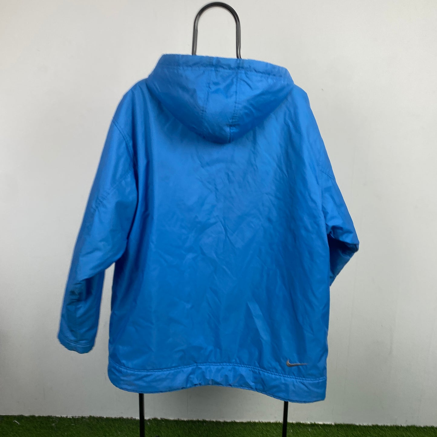 90s Nike Reversible Puffer Fleece Jacket Blue Large
