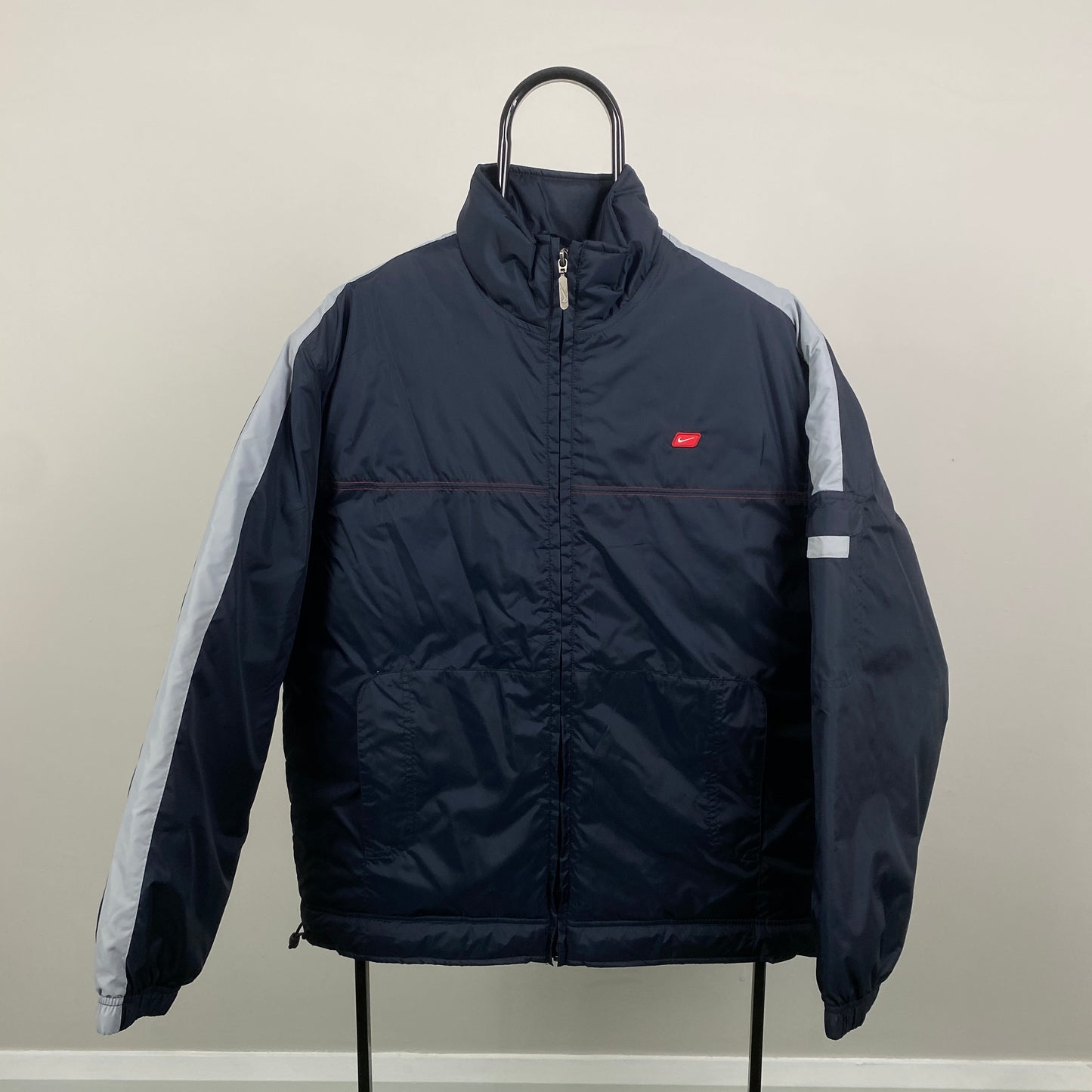 00s Nike Puffer Jacket Blue Medium