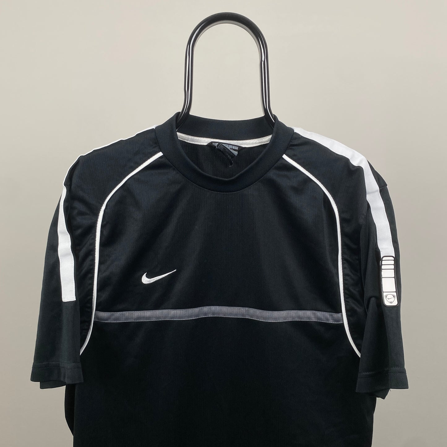 00s Nike Piping T-Shirt Black Large