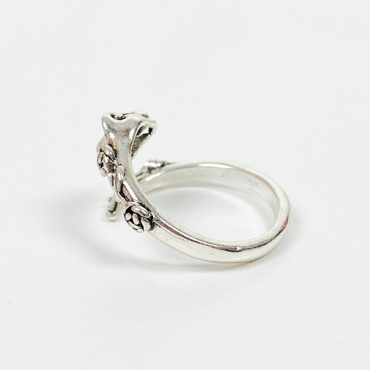 Vintage Retro Adjustable Snake Ring Silver