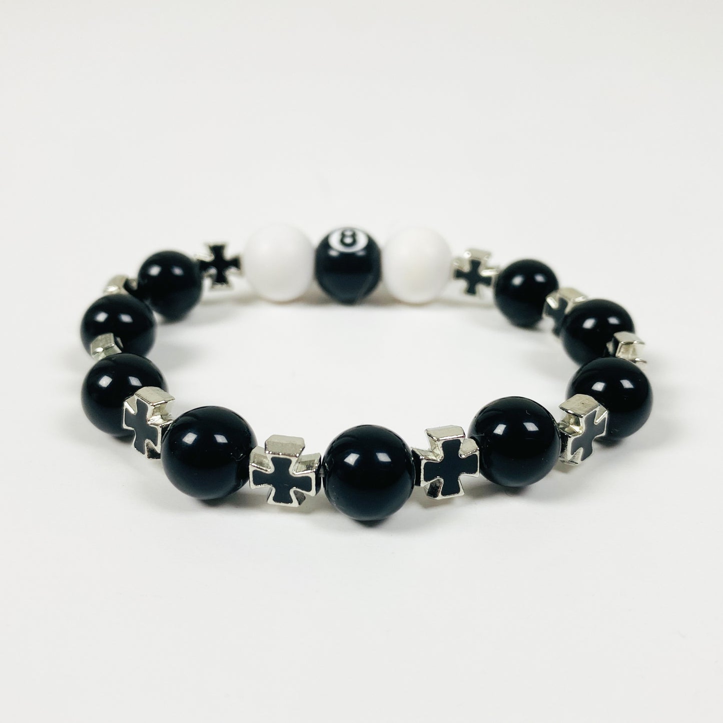 Antique Cross Bracelet Necklace Chain Black